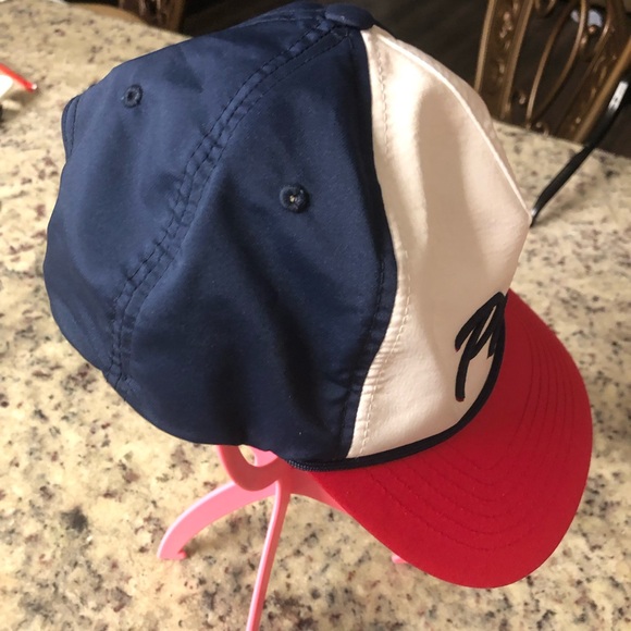 Puma red white blue cap hat osfa adjustable back collector July 4th - Picture 4 of 8